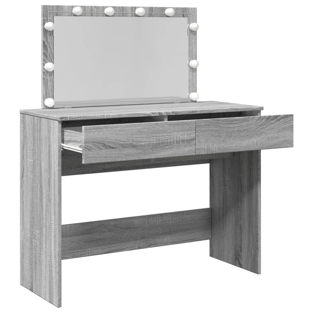 Dressing Table With Led 100X40X120 Cm